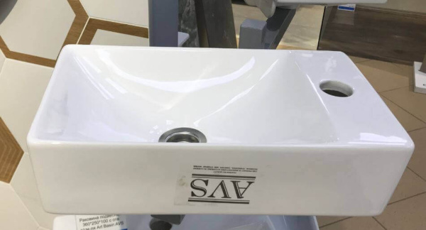 Рукомойник AVS Лина 38х22 L, белая