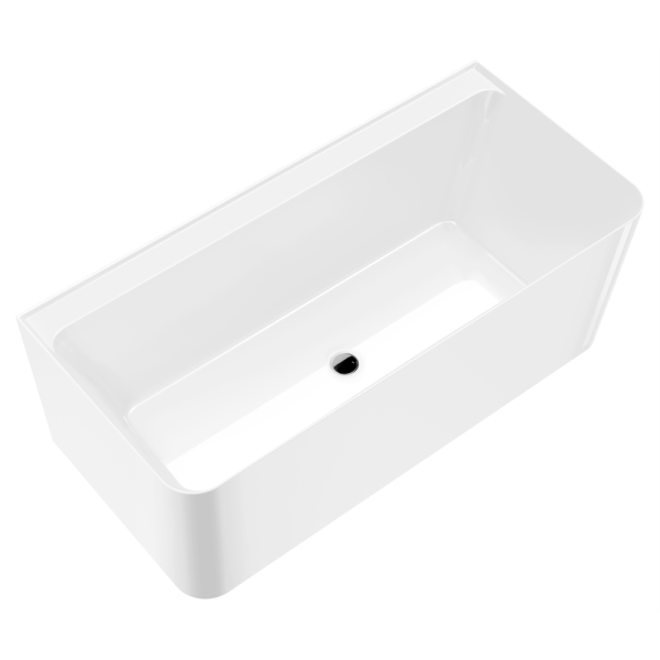 Акриловая ванна AVS Сканди 170x80 белая, с донным клапаном
