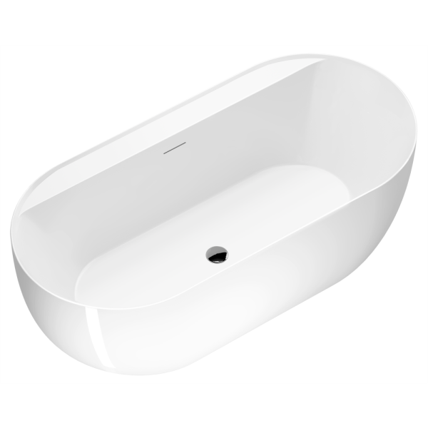 Акриловая ванна AVS Венера 170x80 белая, с донным клапаном