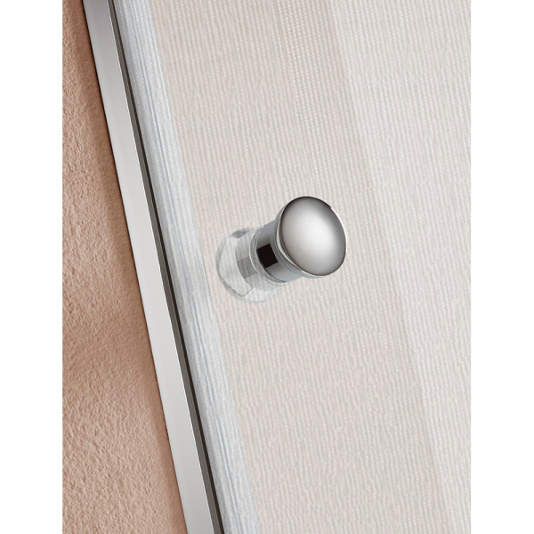 Душевая дверь в нишу Cezares Eco ECO-O-B-1-90-P-Cr 90 профиль хром, рифленое стекло