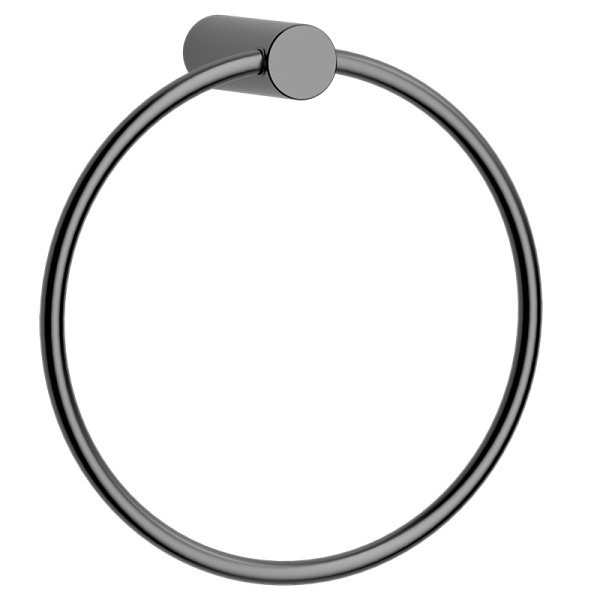 Полотенцедержатель AVS Slimmer, оружейная сталь, кольцо