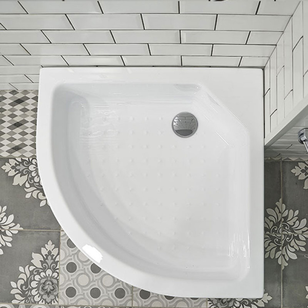 Поддон для душа Radomir 80x80 белый, с сифоном