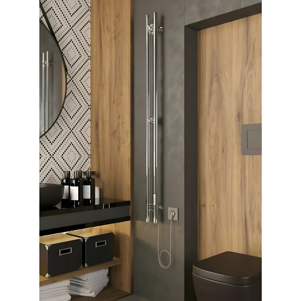 Полотенцесушитель электрический Nika Robe-2 120x10 хром