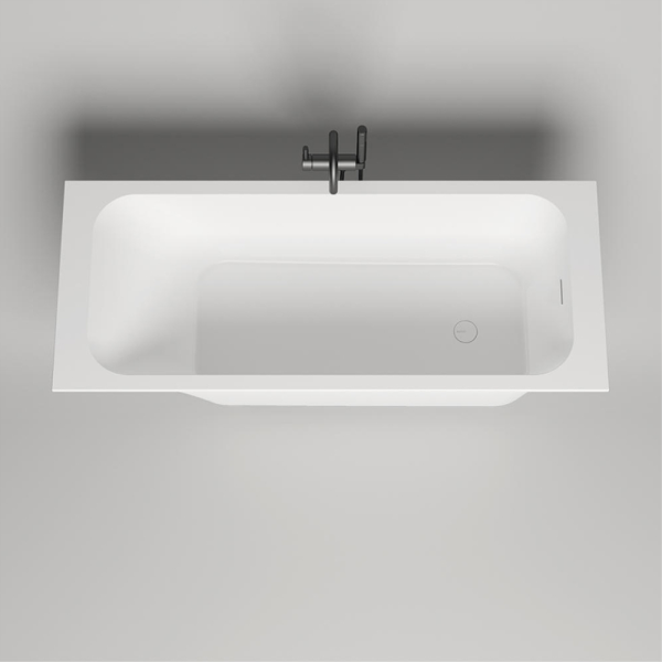 Ванна из искусственного камня Salini Orlando Kit S-Sensе 170х70 белая матовая, с ножками и донным клапаном