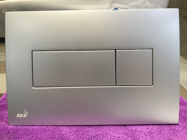 Кнопка смыва Alcaplast М372 хром матовый