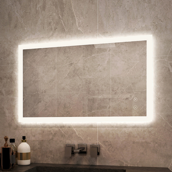 Зеркало с подсветкой AVS Жасмин 120x80 см, антипар