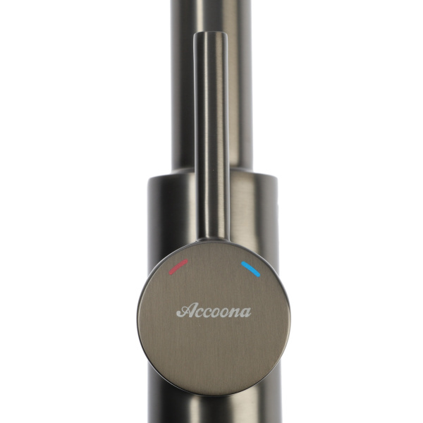Смеситель для кухни Accoona A5179ST-4 Оружейная сталь
