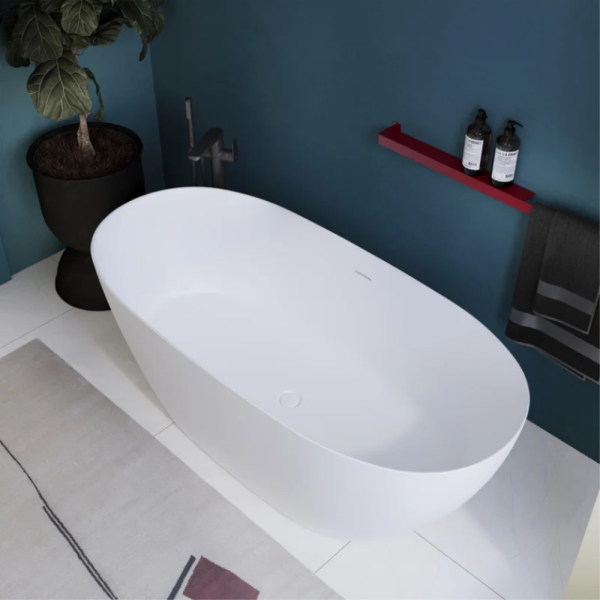 Ванна из искусственного камня Kupala Kupel 170x80 белая матовая, с донным клапаном