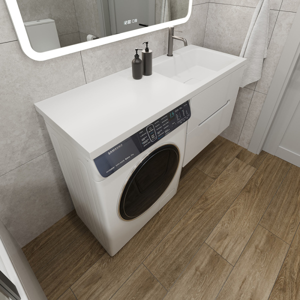 Раковина AVS Прима 130x48 R, белая