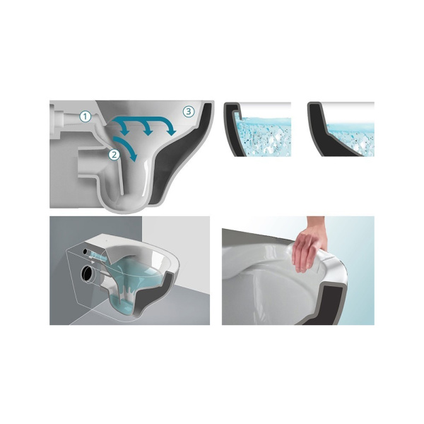 Унитаз подвесной Galassia Dream 7317NEMT безободковый