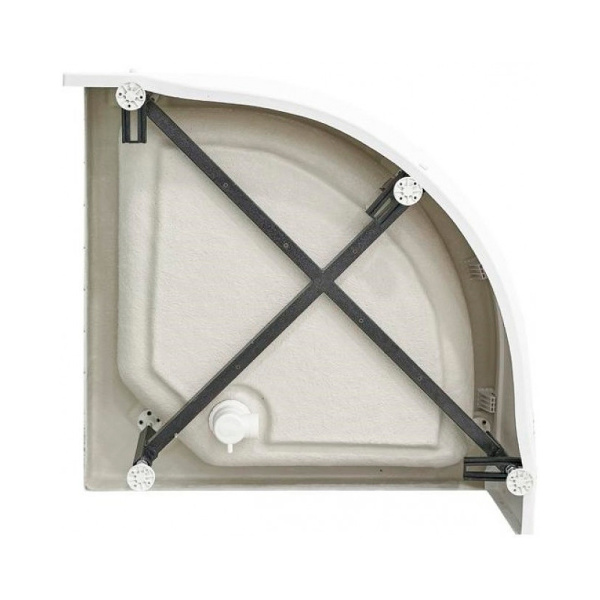 Поддон для душа Radomir 80x80 белый, с сифоном