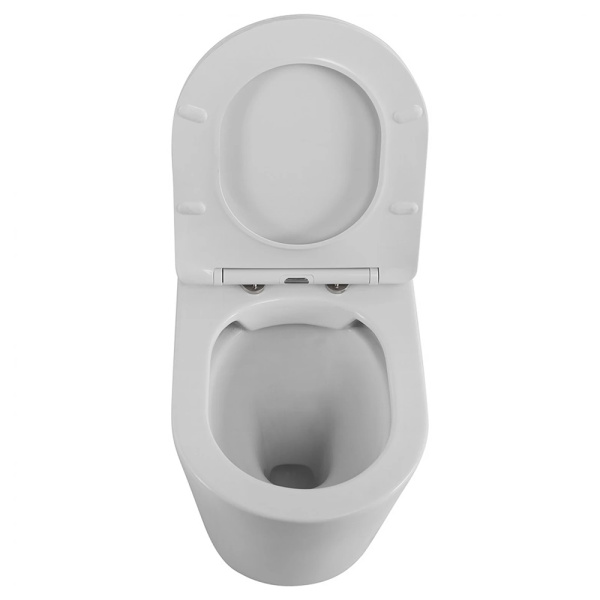 BB1003CBR/SC Унитаз приставной БЕЗОБОДКОВЫЙ с сиденьем FLAY-R BELBAGNO