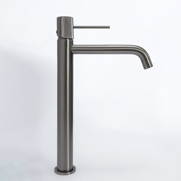 Смеситель для раковины AVS Pulse высокий, оружейная сталь