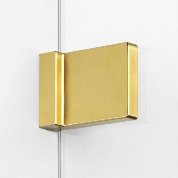 Душевая перегородка New Trendy Avexa Brushed Gold 120 профиль брашированное золото, стекло прозрачное