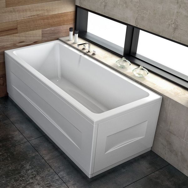 Акриловая ванна Kolpa-San Elektra 180х80 белая, с каркасом, экранами и сливом-переливом