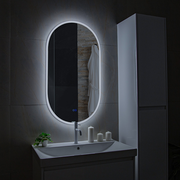 Зеркало с подсветкой AVS Агния 55x100 см, антипар