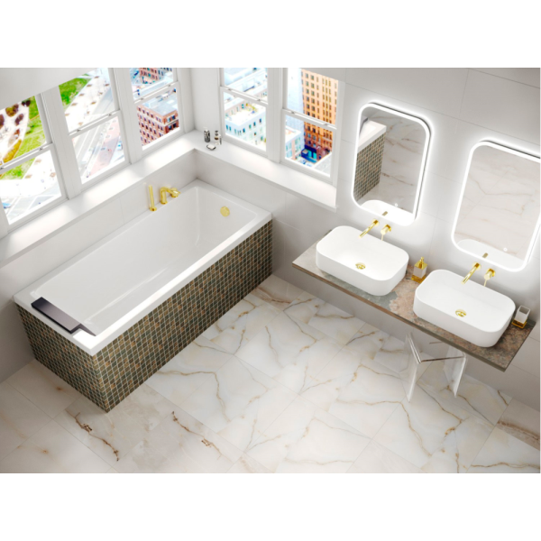 Акриловая ванна Whitecross Wave 180х80 белая, без каркаса