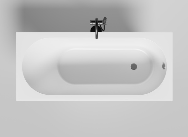 Ванна из искусственного камня Salini Ornella S-Sense 160x70 белая, с ножками