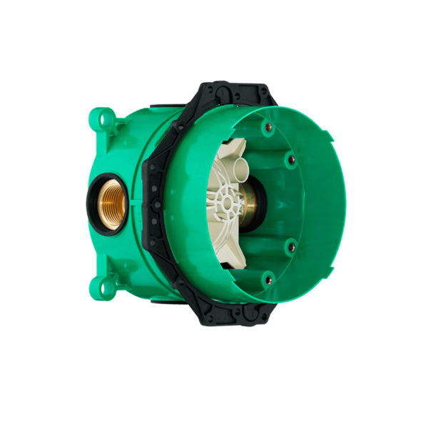 Запорный/переключающий вентиль с монтажной частью iControl Pura Vida Hansgrohe 15777000+01800180 