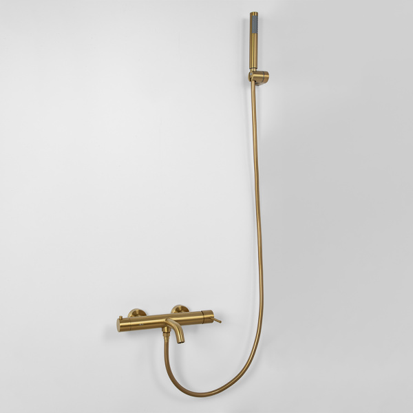 Смеситель для ванны с душем AVS Slimmer брашированное золото