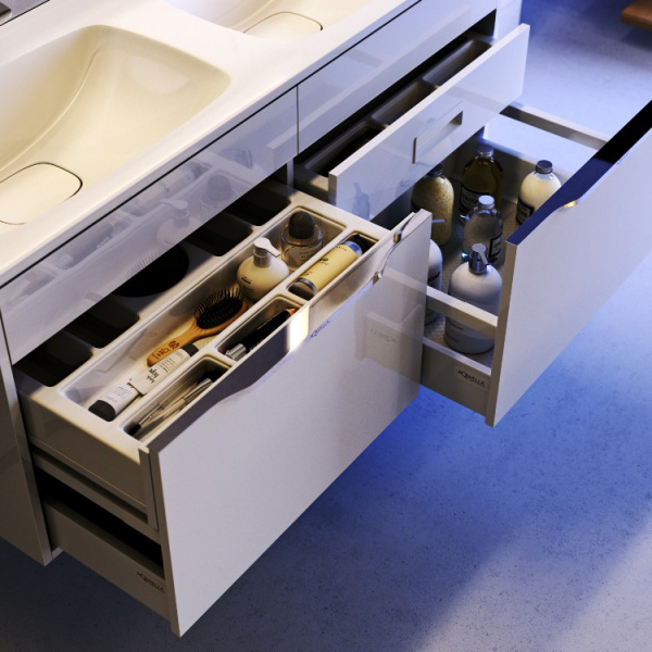 Тумба с раковиной 122 подвесная Malaga Aqwella Mal.01.12