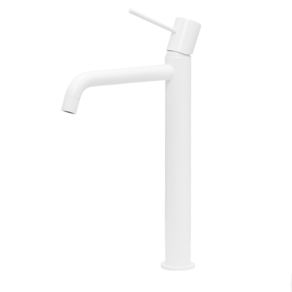 Смеситель для раковины AVS Slimmer высокий, белый матовый