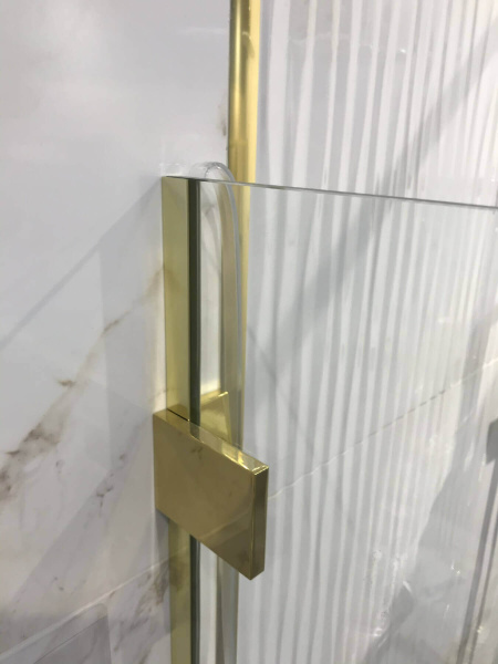 Душевая перегородка Radaway Essenza Pro 8 Walk-in 90 профиль золото, стекло прозрачное