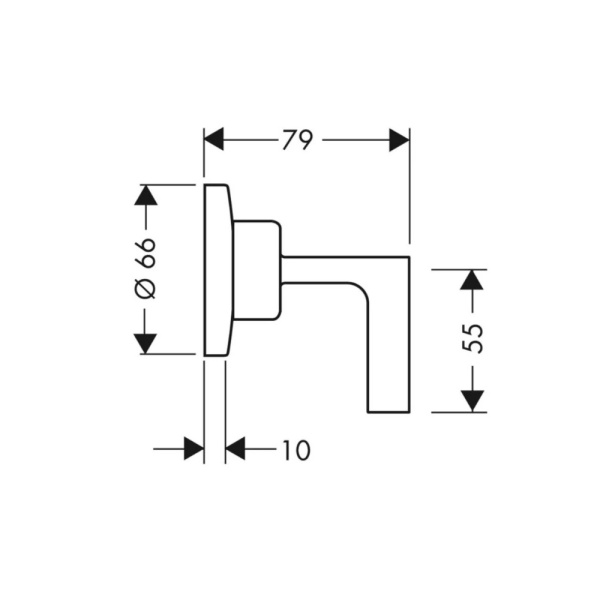 Запорный вентиль Trio/Quattro Hansgrohe 39960000